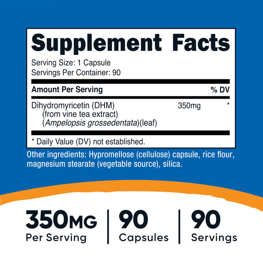 Nutricost DHM capsules packshot showing bottle and label