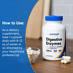 Third-party testing badge for Nutricost Digestive Enzymes