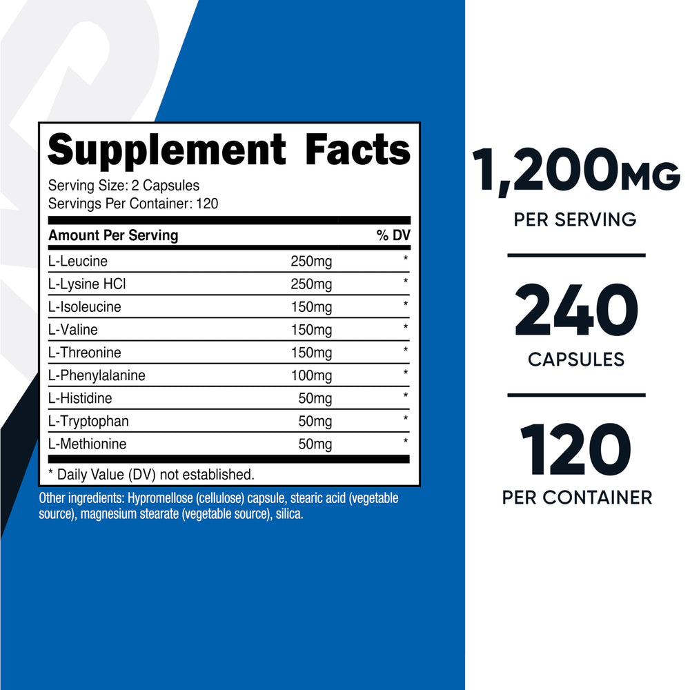 Nutricost EAA packaging artwork