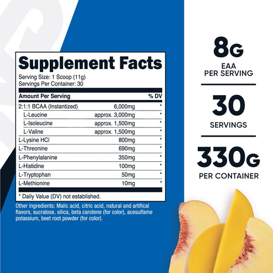 Nutricost EAA Powder Peach Mango Pack of 2 back view
