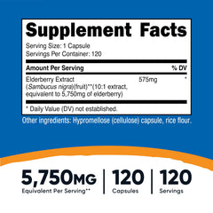 Close-up of a single 575mg elderberry capsule
