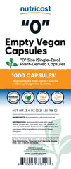 Dual Snap-Ring Locking System on Nutricost Size 0 Empty Capsule