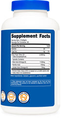 Gluten-free and GMO-free Nutricost olive oil supplement packaging