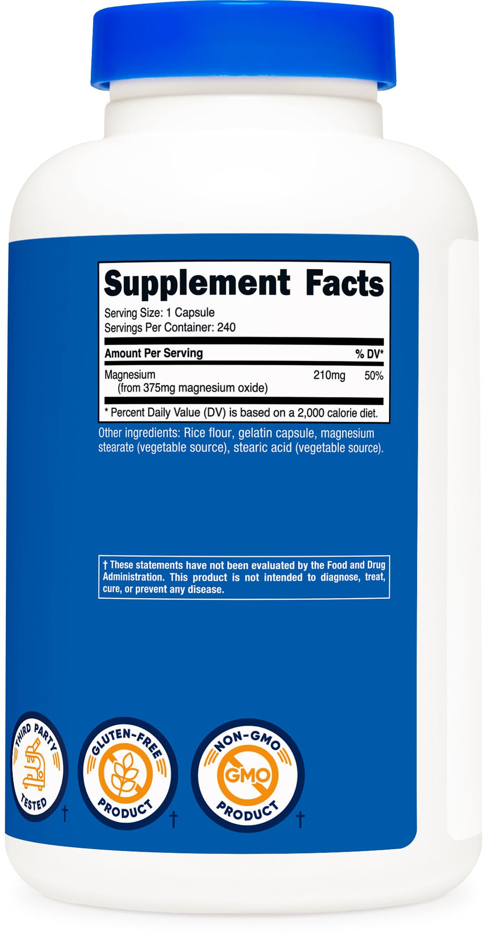 Manufacturing facility: GMP compliant, FDA-registered Nutricost plant