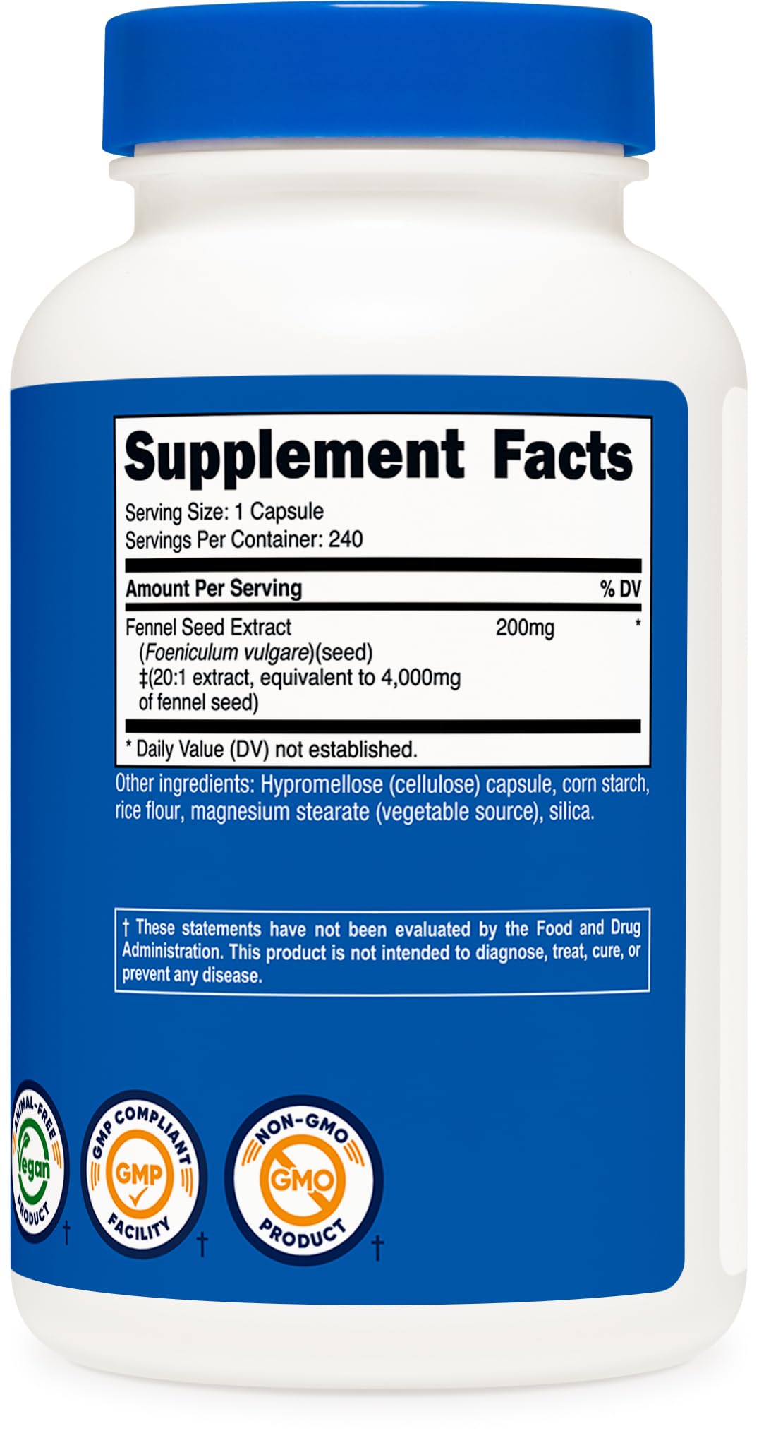 NSF certified, GMP compliant and FDA registered facility badge