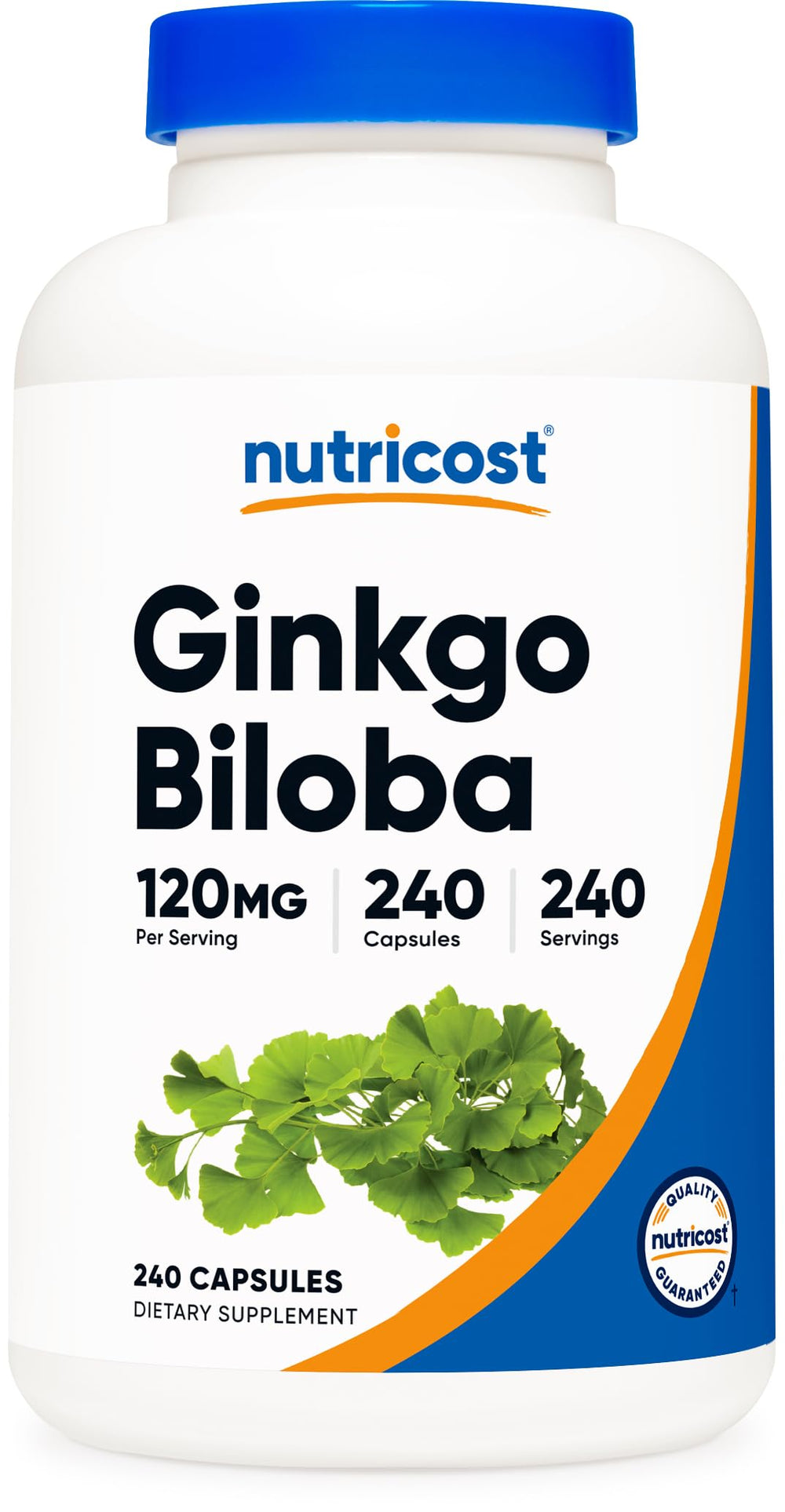 Nutricost Ginkgo Biloba 120mg bottle front view