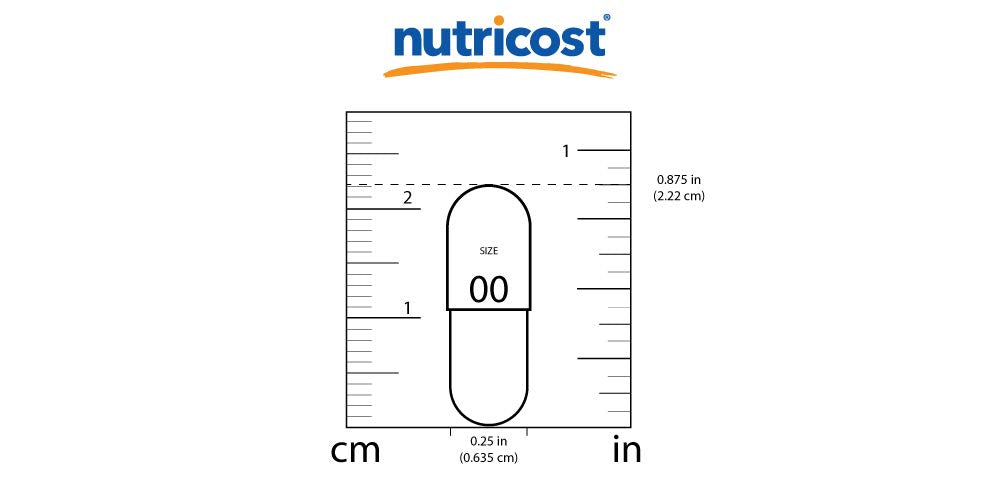 Gluten free and non-GMO label on Nutricost bottle