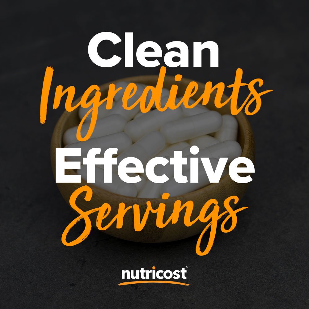 Third-party testing seal on Nutricost Glucosamine product