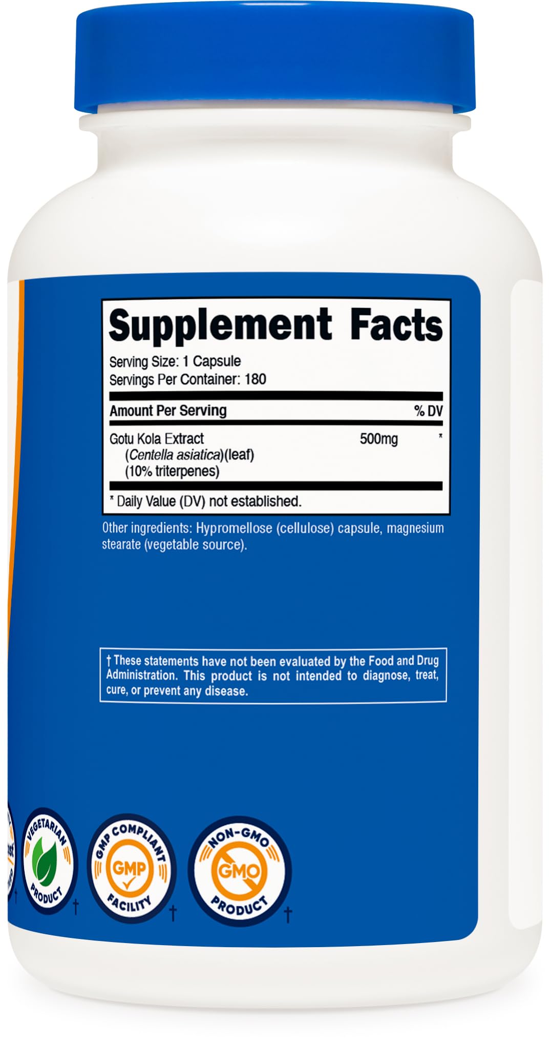 Nutricost Gotu Kola packaging and label