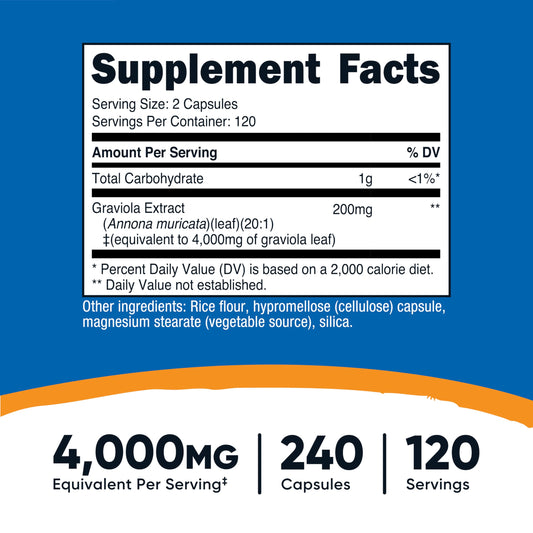 Nutricost Graviola Extract bottle and packaging