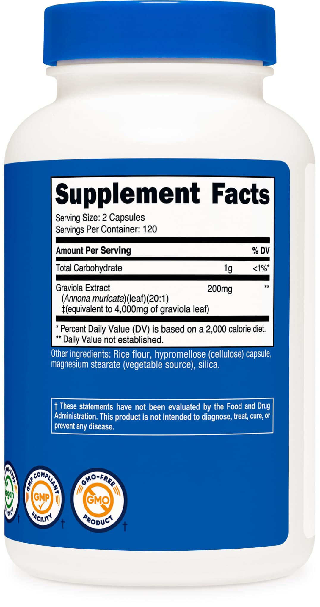 Product image highlighting vegan and gluten-free attributes