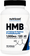 Nutricost HMB 1000mg bottle front