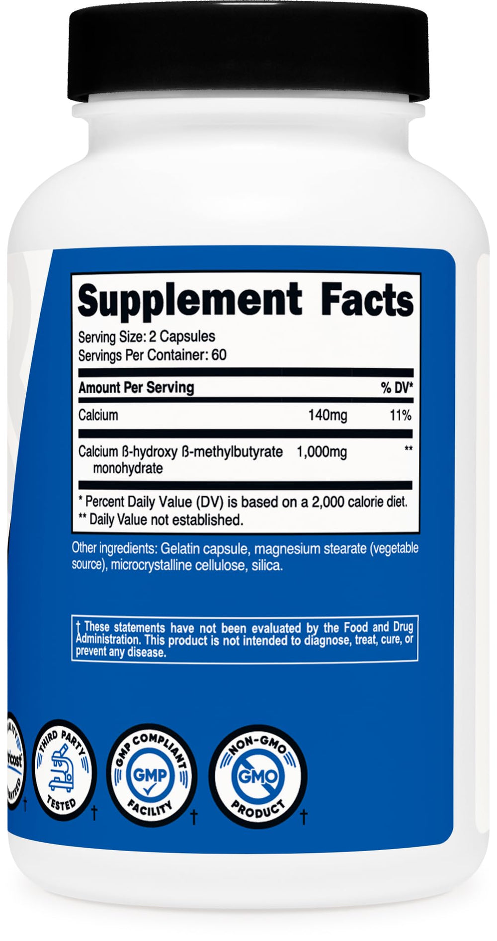 Nutricost HMB bottle with packaging
