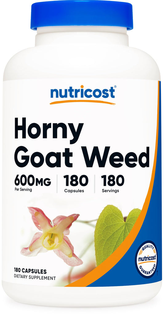 Nutricost Horny Goat Weed Extract Epimedium bottle front view