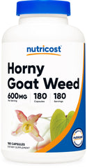 Nutricost Horny Goat Weed Extract Epimedium bottle front view
