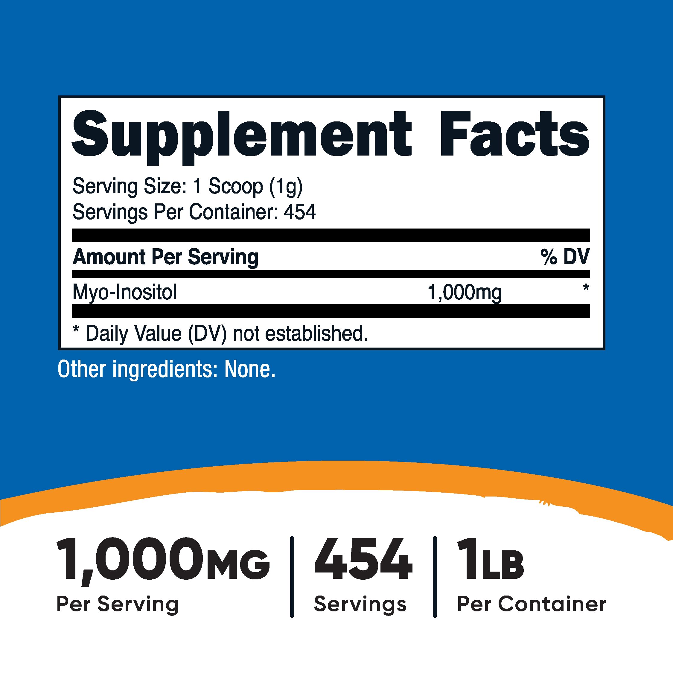 Scoop included with Inositol powder (1000 mg per serving)