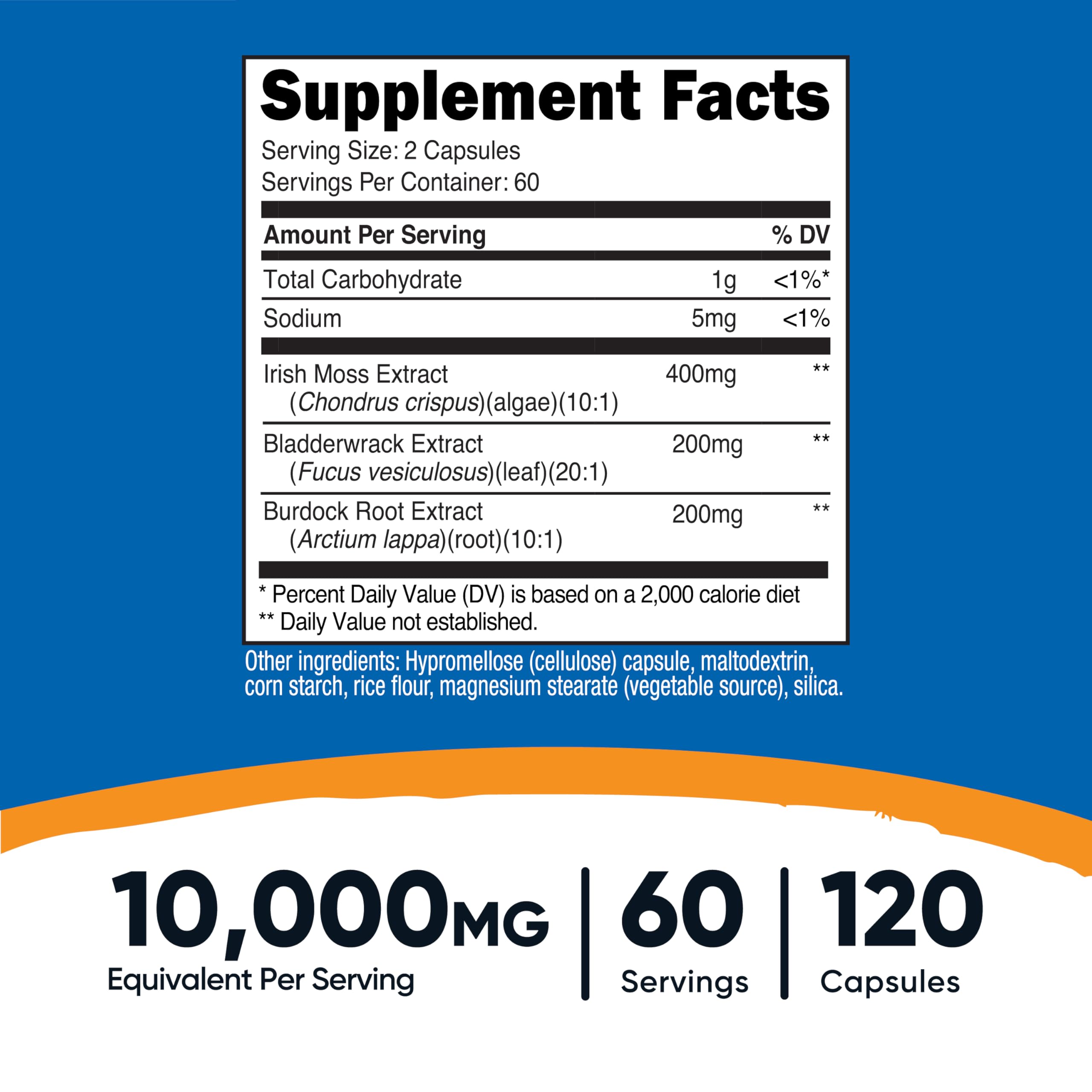 Product label highlighting 10,000mg per serving