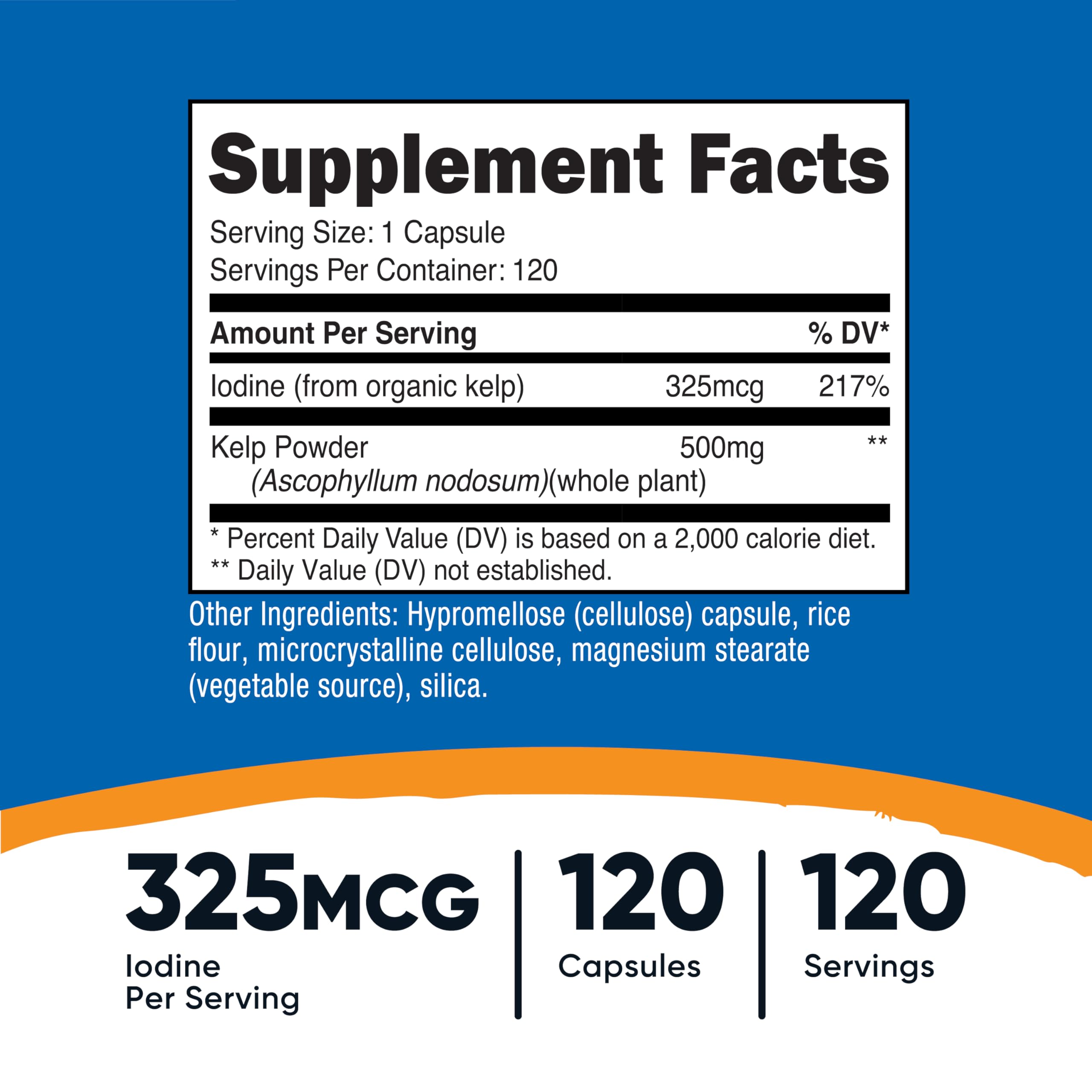 Nutricost Kelp Capsules bottle