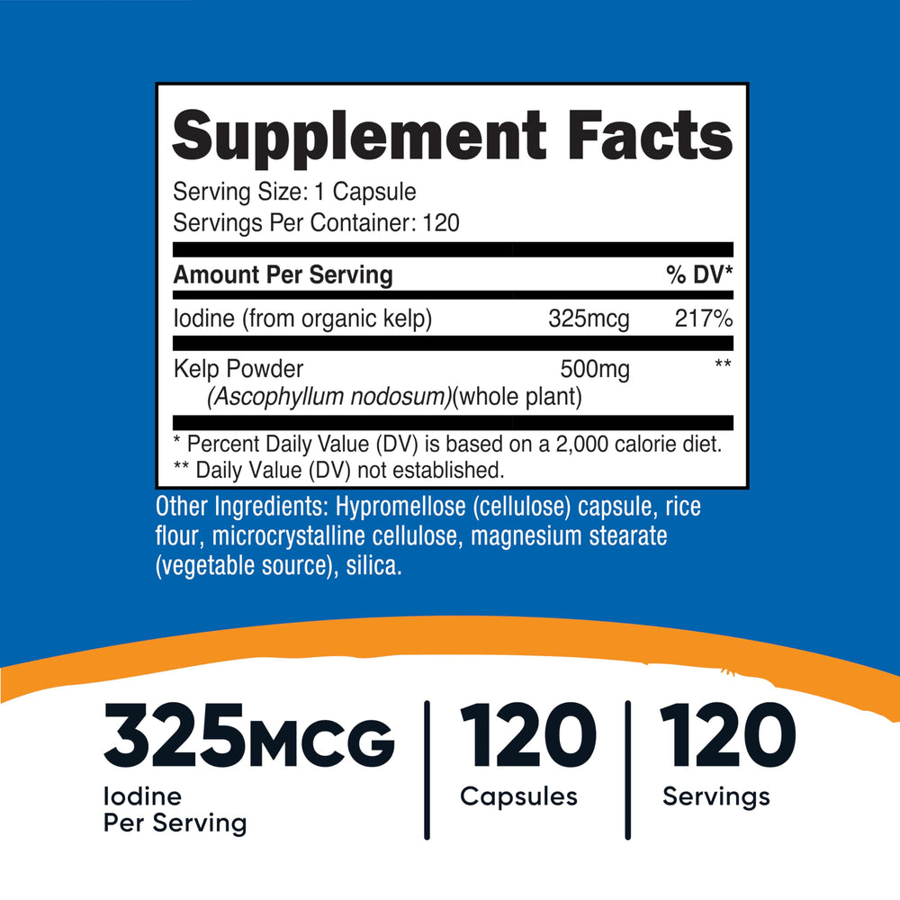 Nutricost Kelp Capsules bottle