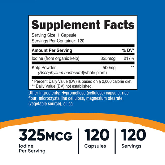 Nutricost Kelp Capsules bottle