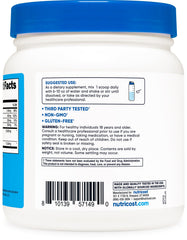 Nutrition facts and non-GMO gluten-free indicators on label
