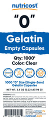 Kosher, Non-GMO, Soy Free and Gluten Free labels on Nutricost capsules