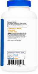 Non-GMO and Gluten-Free labeling on Nutricost bottle