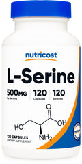 Nutricost L-Serine 500mg bottle label