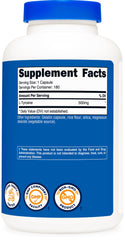 Nutricost L-Tyrosine 180-capsule bottle with packaging