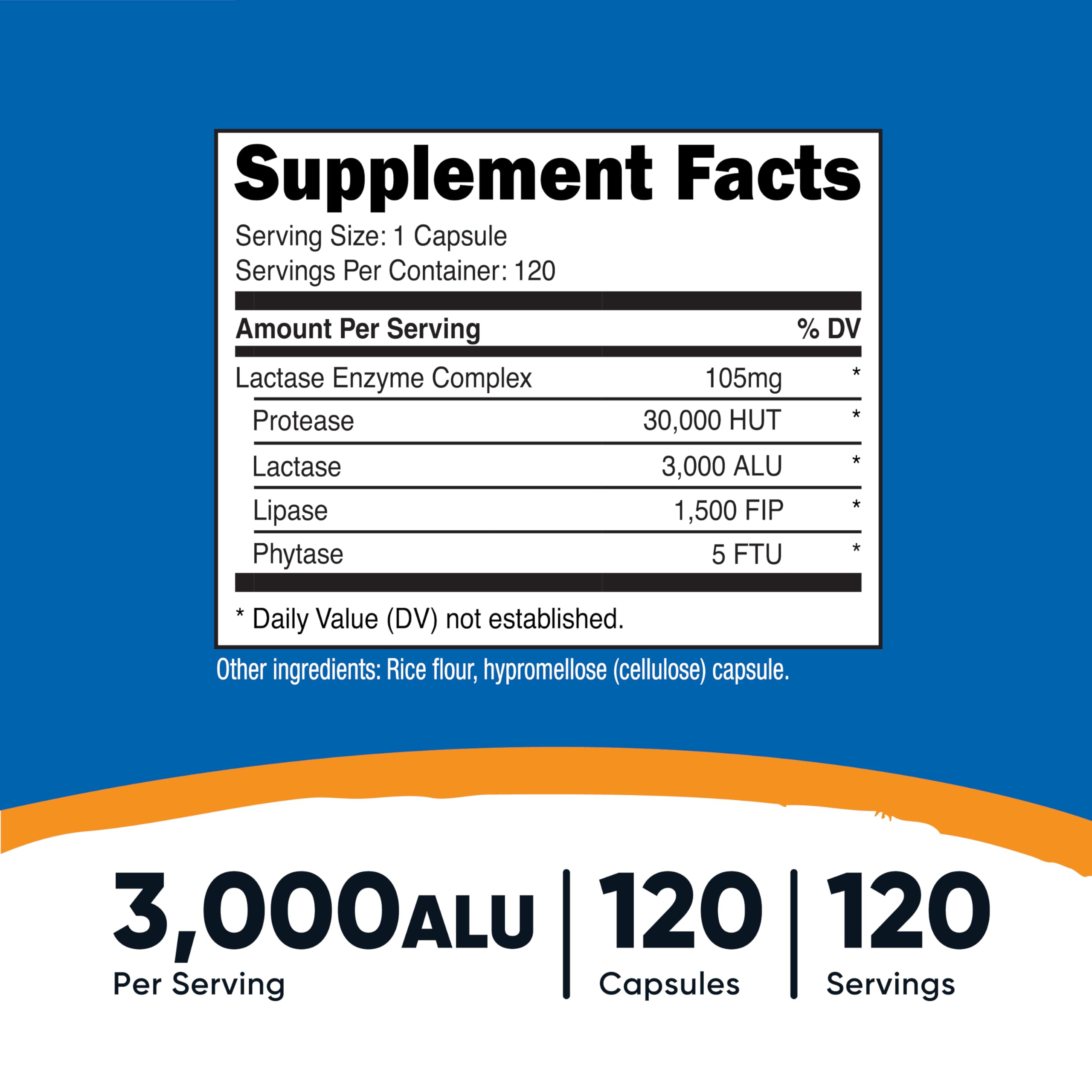 Single capsule labeled 3,000 FCC ALU