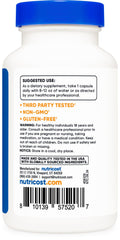 Supplement facts panel for Nutricost Lactobacillus Acidophilus 500 Million CFU