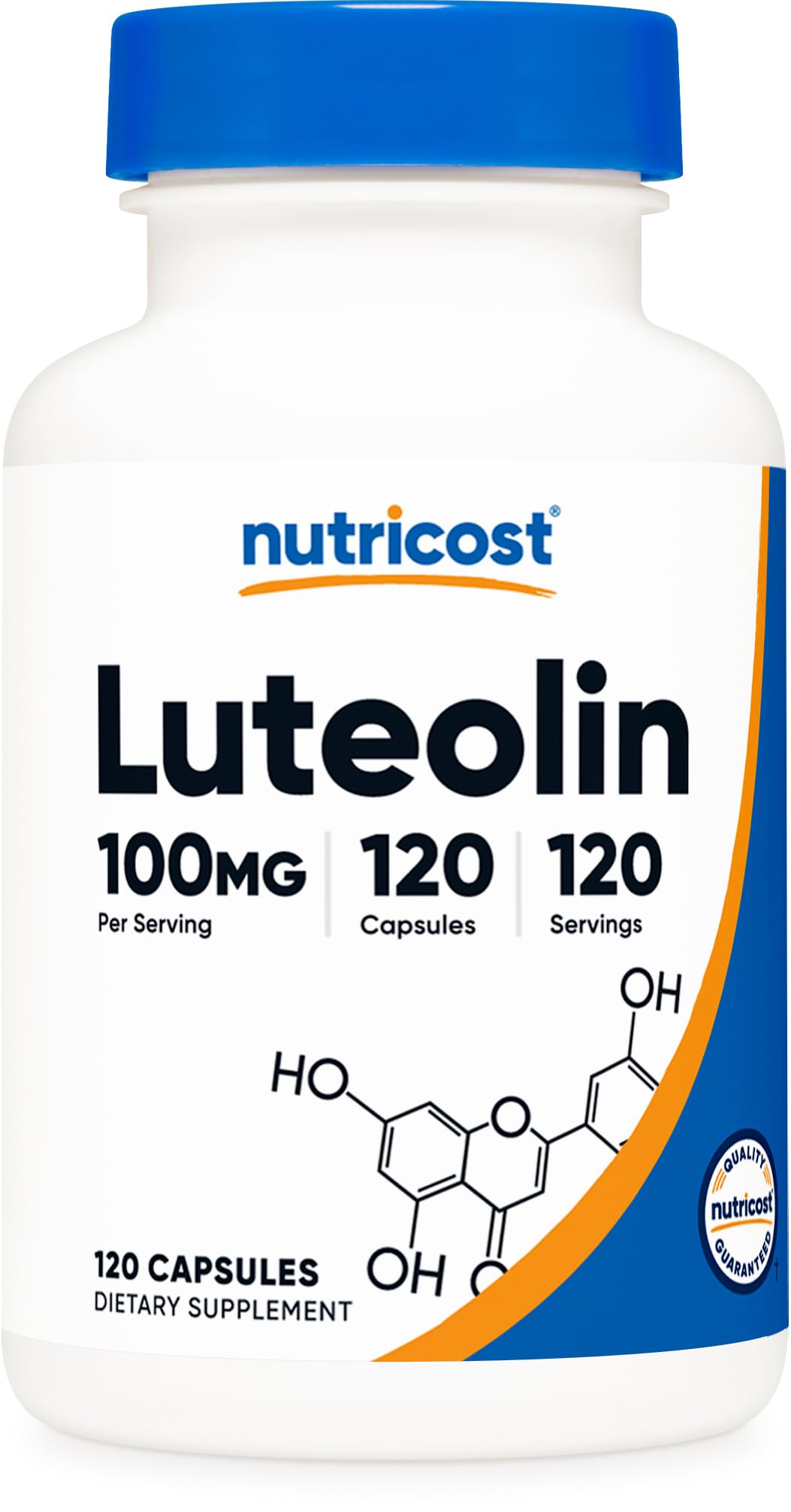 Nutricost Luteolin 100mg bottle label