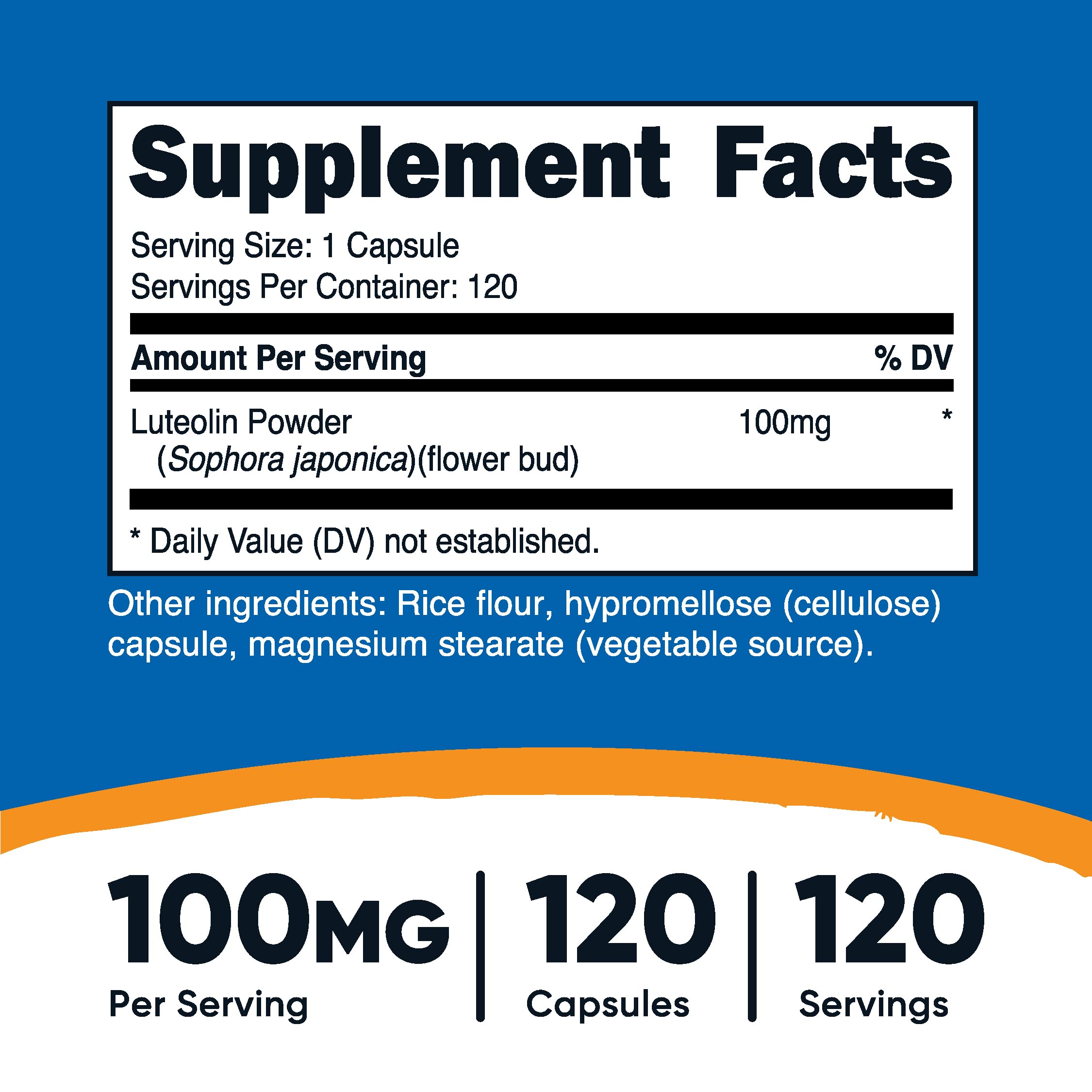 Nutricost Luteolin 100mg packaging and box