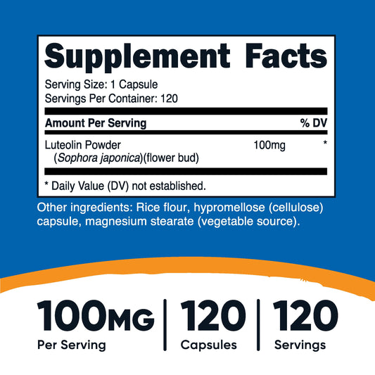 Nutricost Luteolin 100mg packaging and box