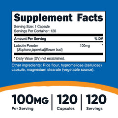 Nutricost Luteolin 100mg packaging and box