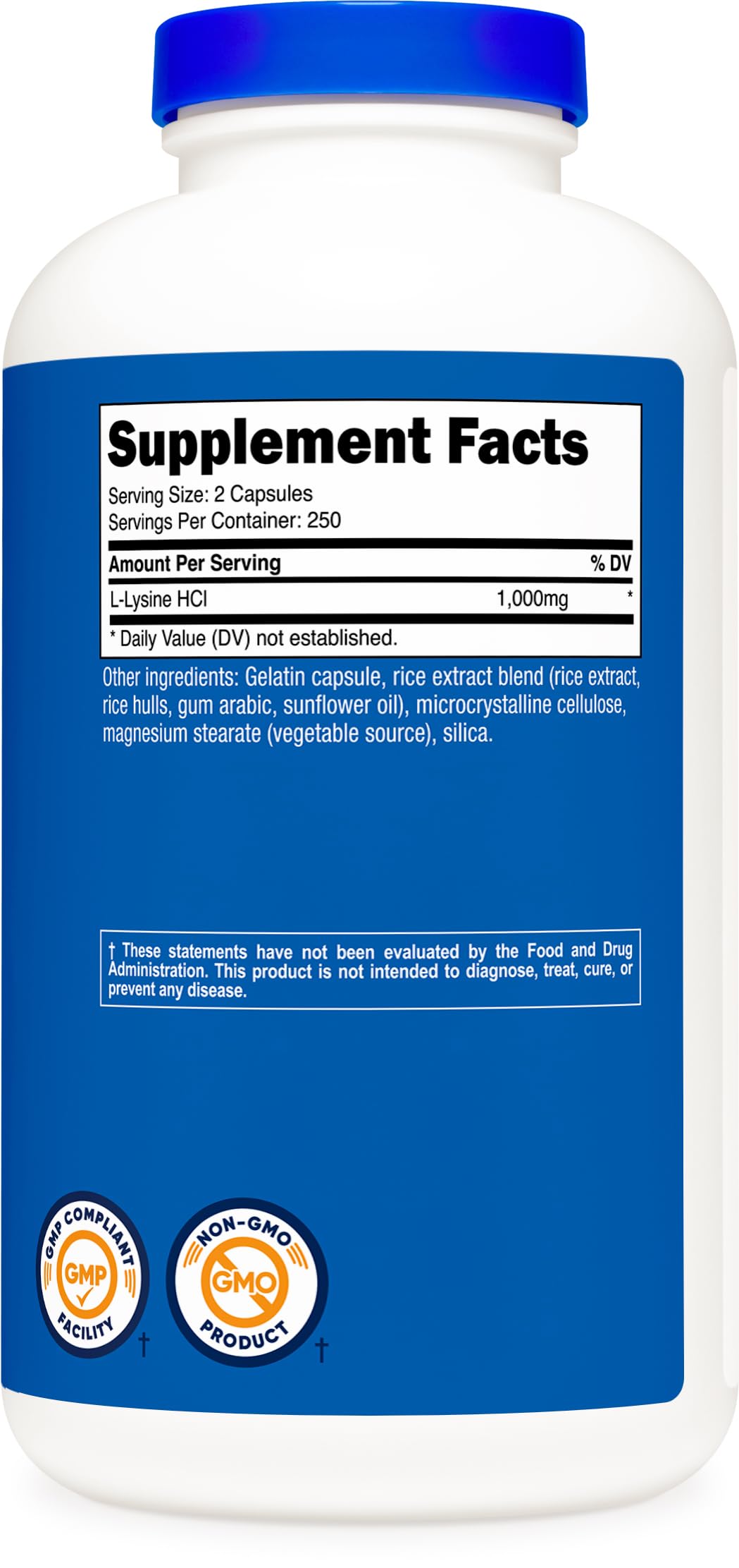GMP compliant and FDA registered facility note