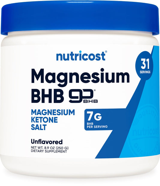 Nutricost Magnesium BHB Salts bottle front view