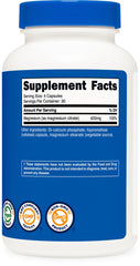 Two Nutricost Magnesium Citrate bottles packed together (pack of 2)