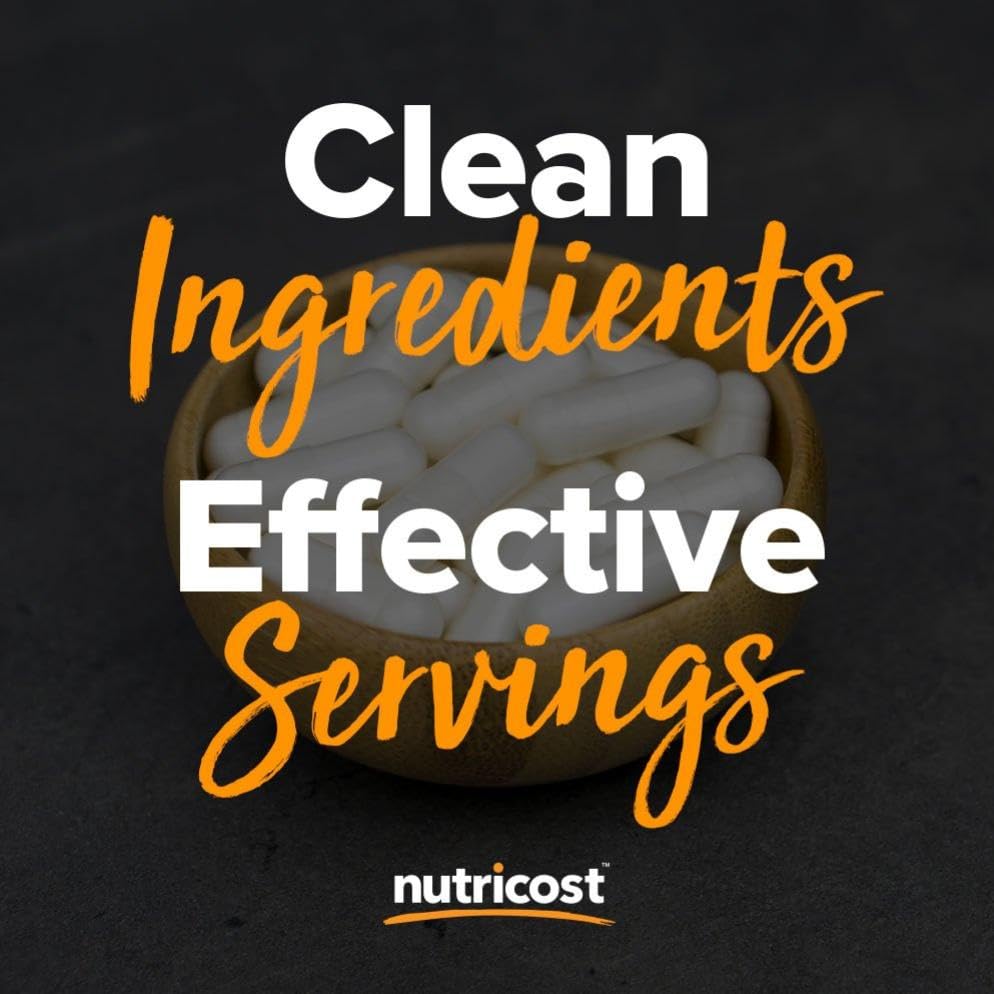 Close-up of Nutricost Magnesium+ packaging showing 120 servings