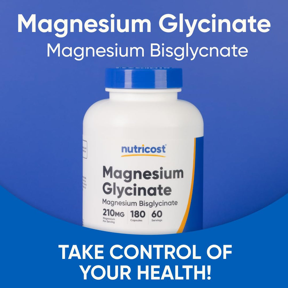 360-count bottle option for Nutricost Magnesium Glycinate
