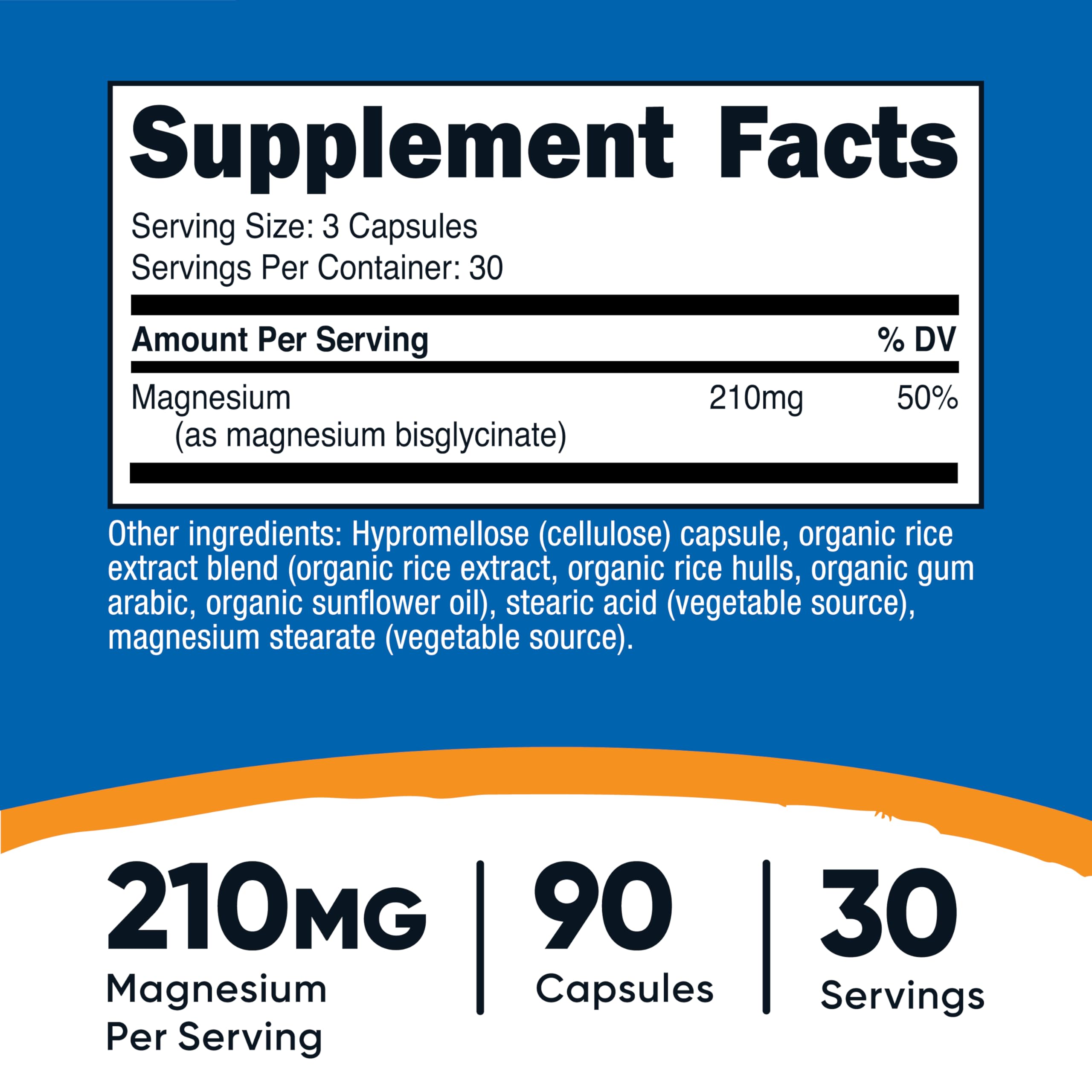 Nutricost Magnesium Glycinate packaging