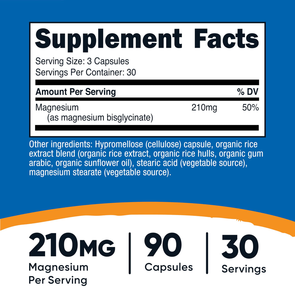 Nutricost Magnesium Glycinate packaging