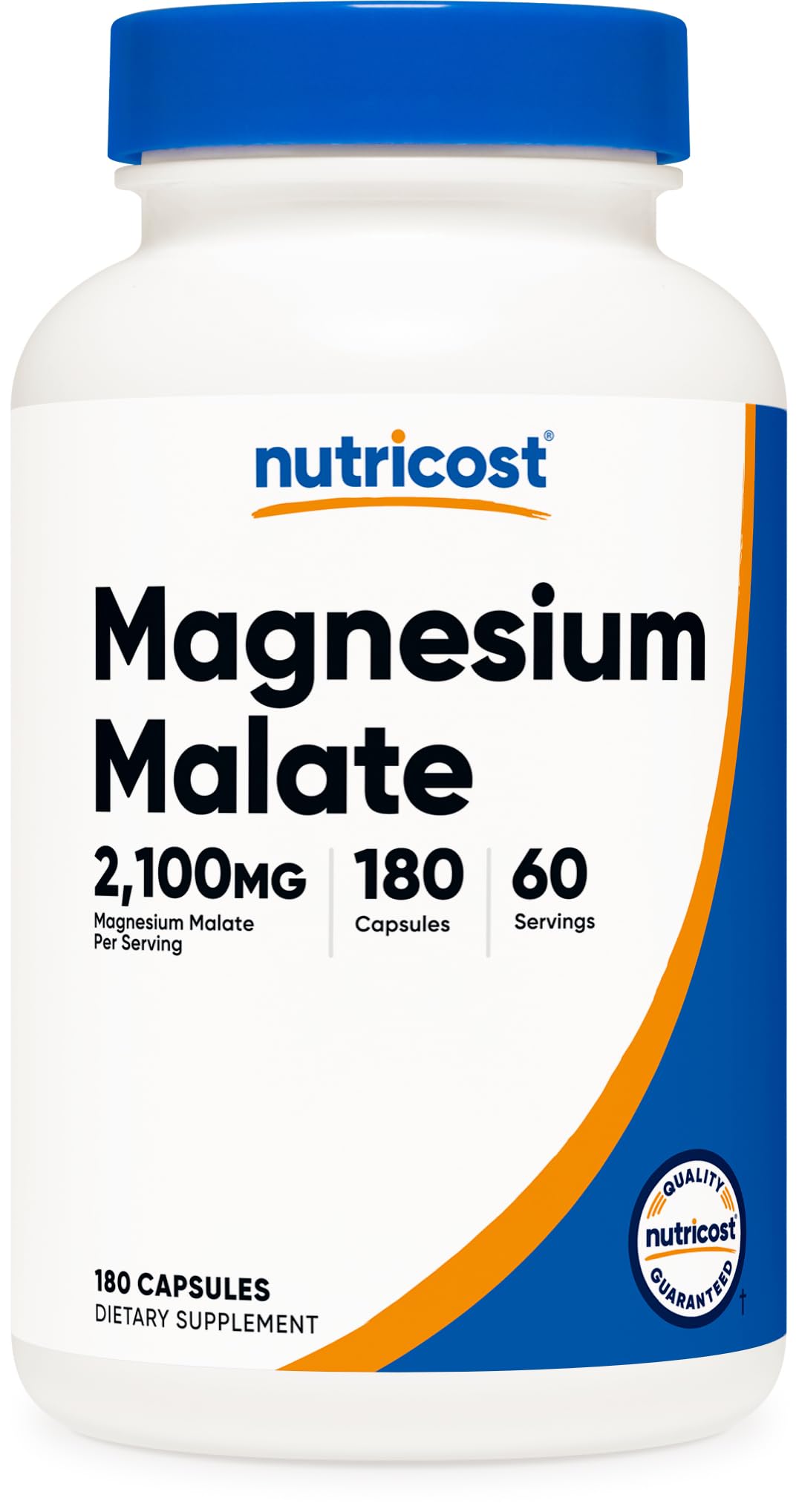 Nutricost Magnesium Malate 2100mg bottle label