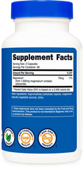 Pack shot of Nutricost Magnesium Orotate Capsules 1000mg Pack of 2