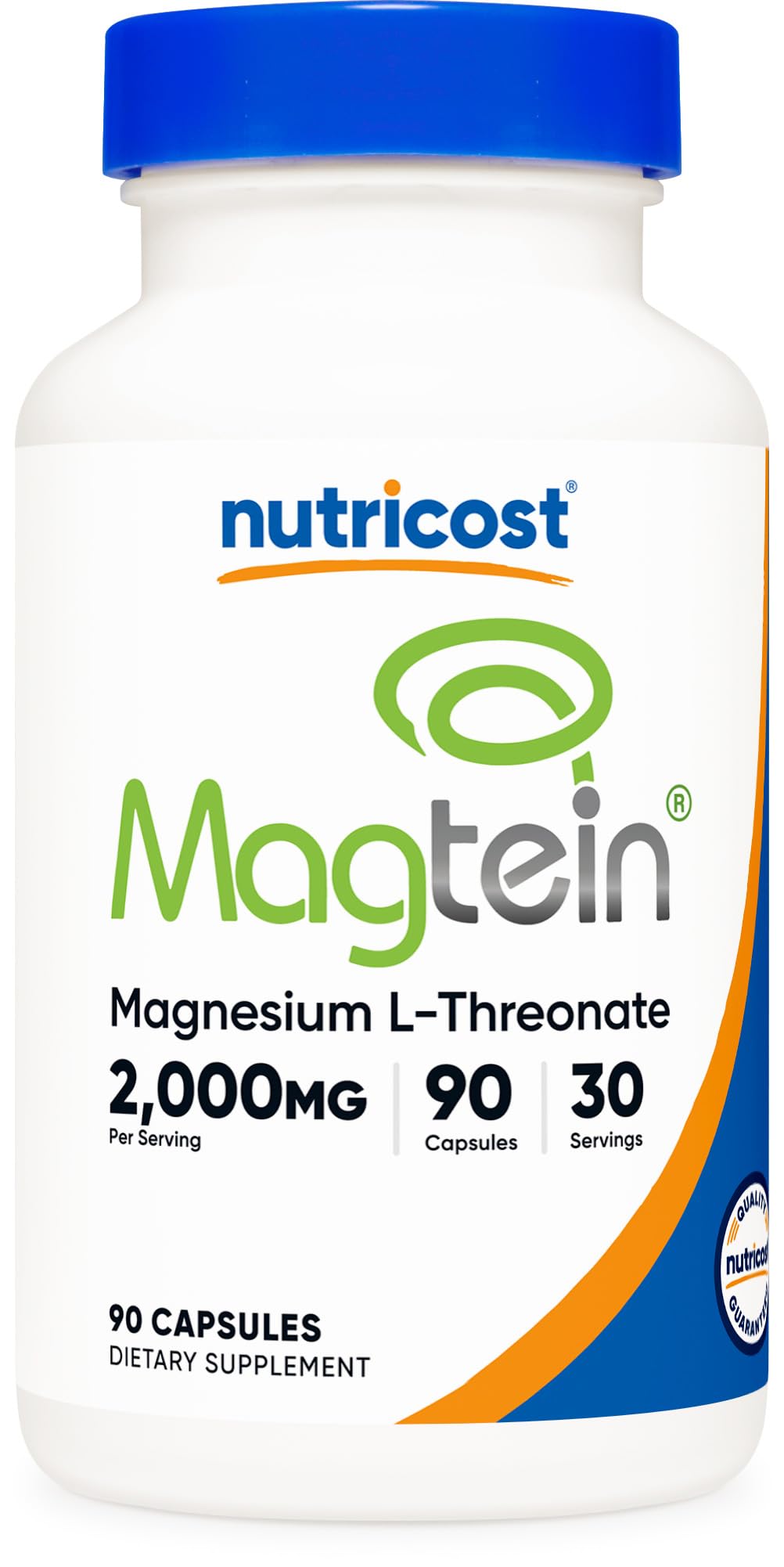 Nutricost Magtein Magnesium L-Threonate bottle – 2000mg per serving