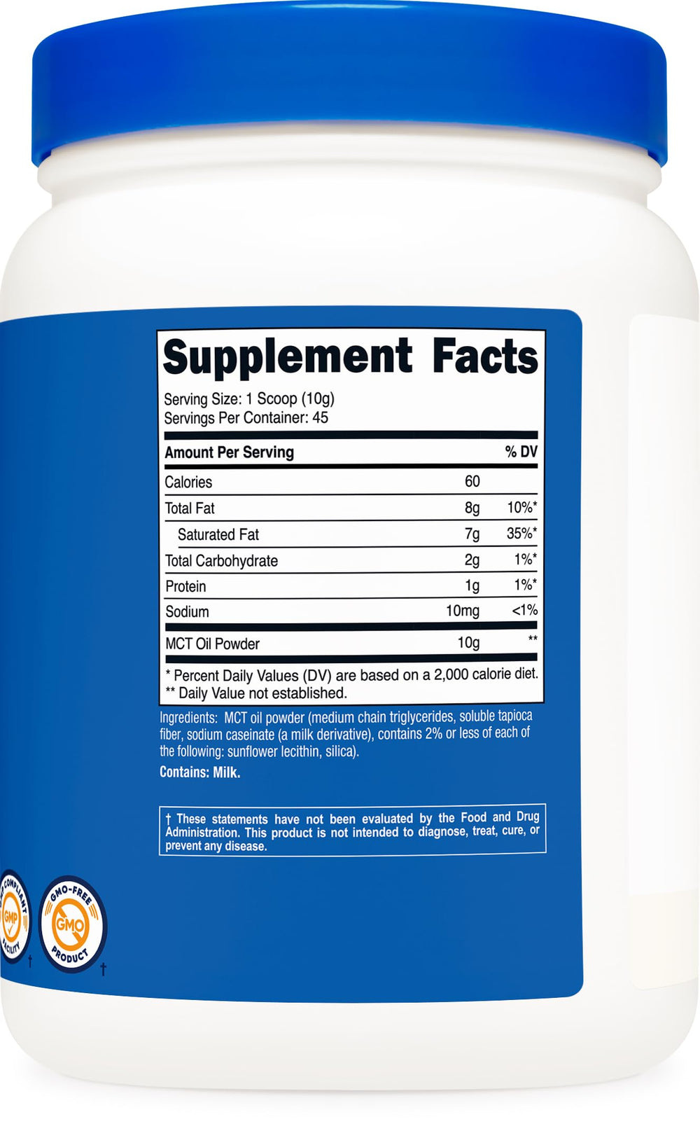 Nutricost MCT Oil Powder in coffee or shake for keto