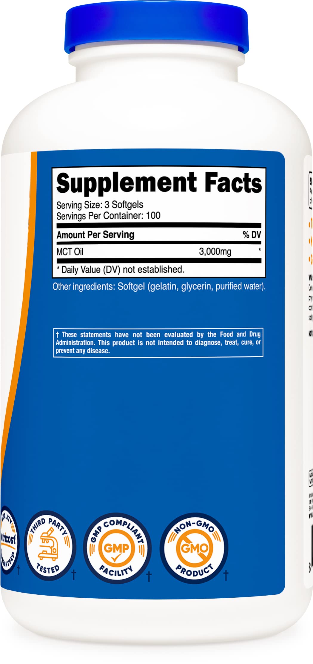 Nutricost MCT Oil Softgels packaging and box