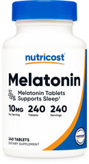 Nutricost Melatonin 10mg bottle front view