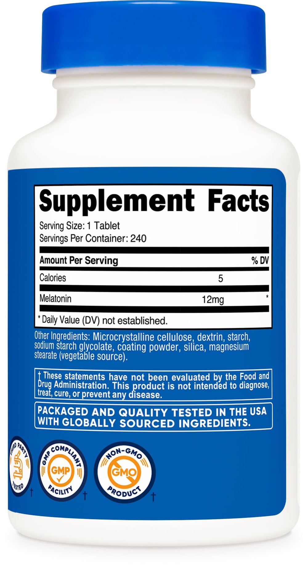 Graphic indicating Non-GMO, Gluten Free, Soy Free