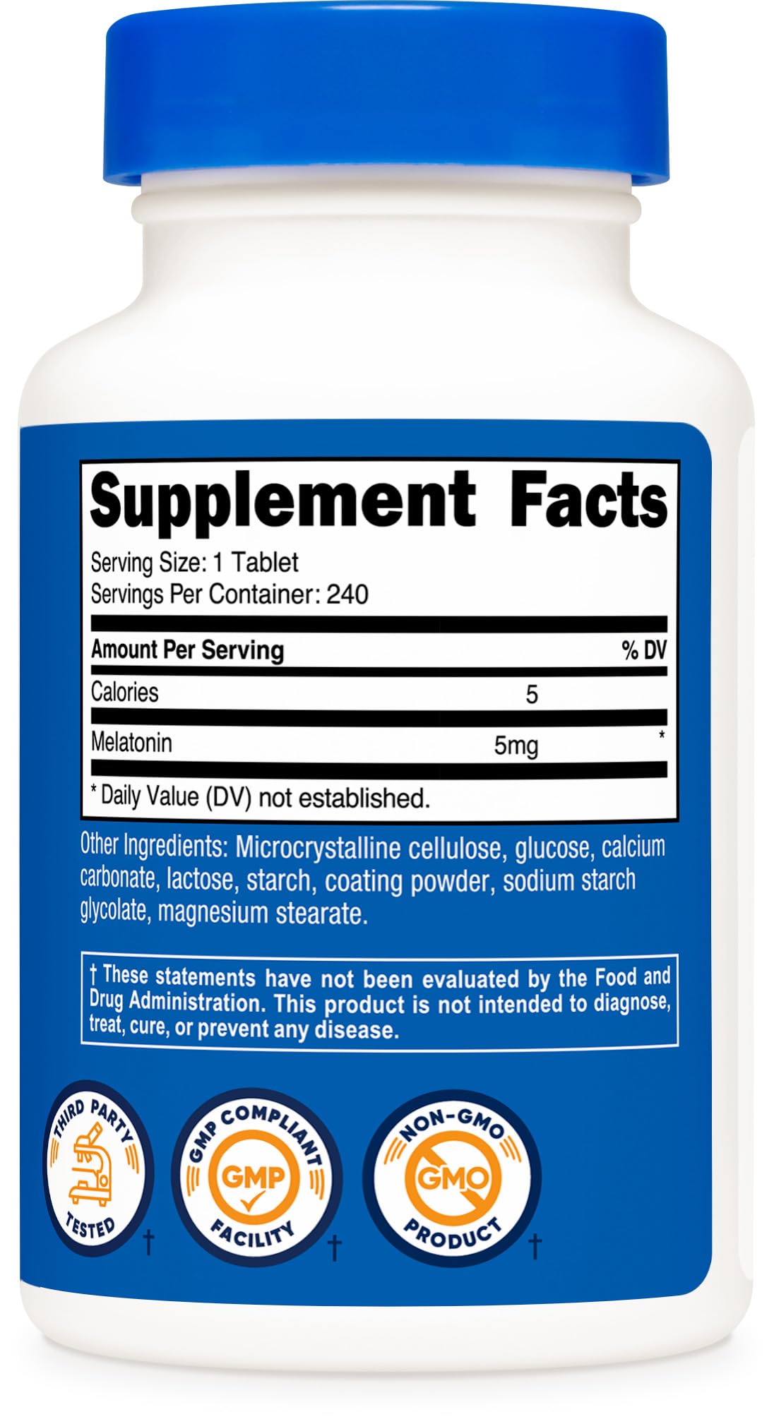 Facility certifications: NSF GMP FDA for Melatonin production